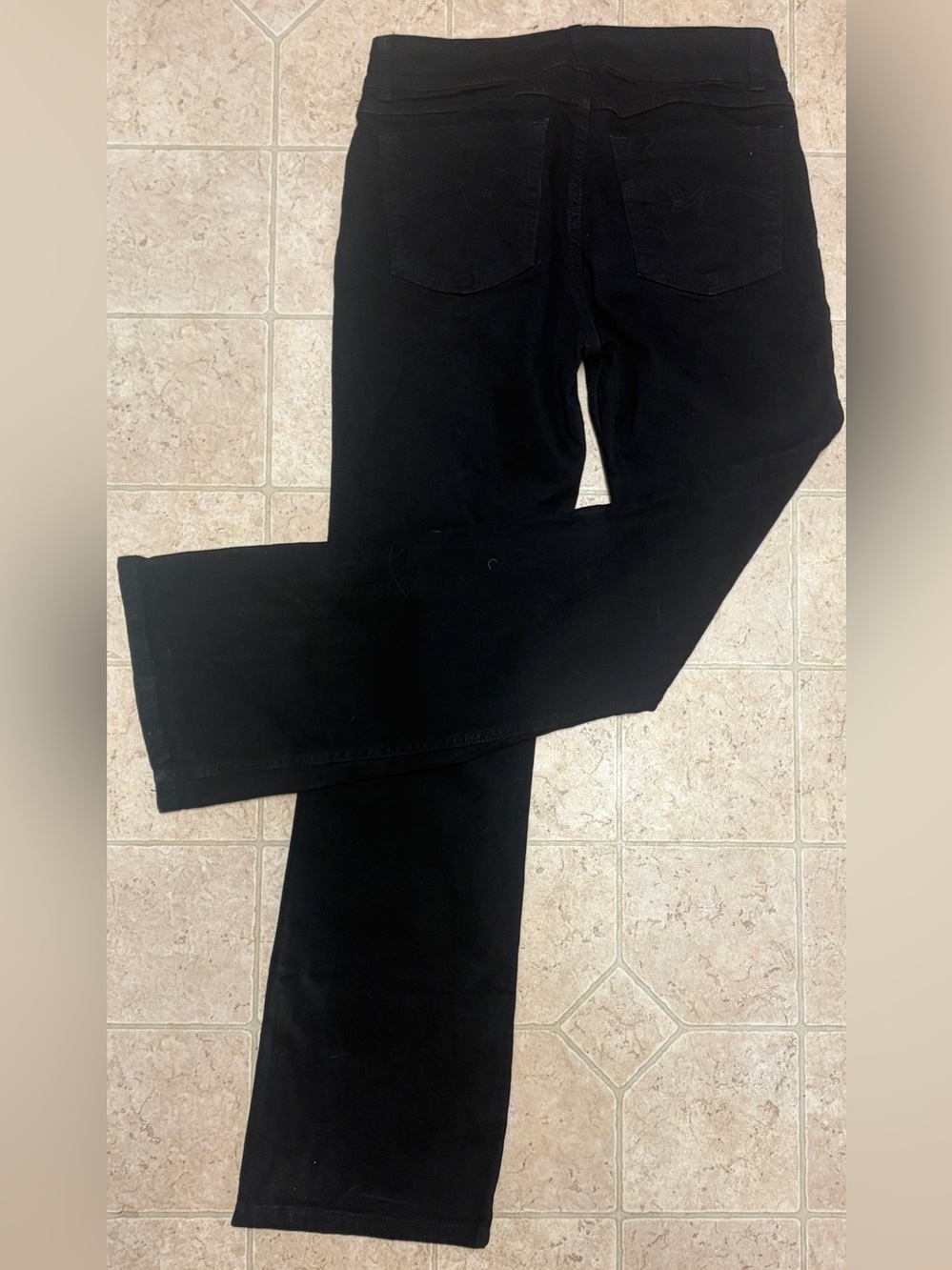 DEAL!! WRANGLERS BLACK BOOT CUT STRETCHY CURVY 5 POCKET JEANS #1009MWZBK - 7x32